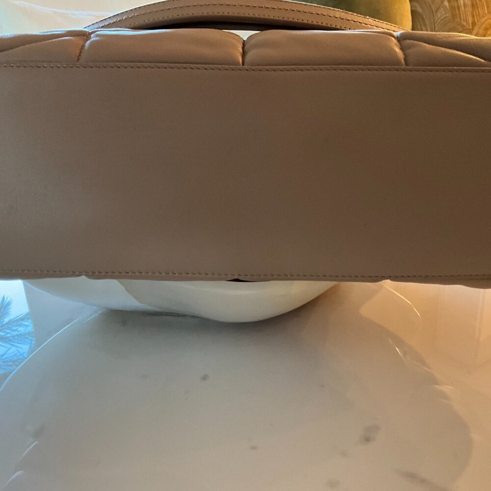 Saint Laurent Puffer Medium in Nappa Leather in Dark Beige - Picture 7 of 10